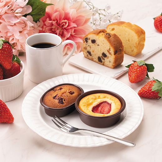 いちごとホワイトチョコのフィナンシェ