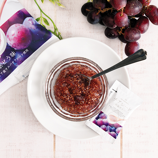 チアシード蒟蒻ゼリー　ぶどう味