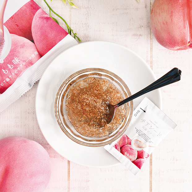 チアシード蒟蒻ゼリー　もも味