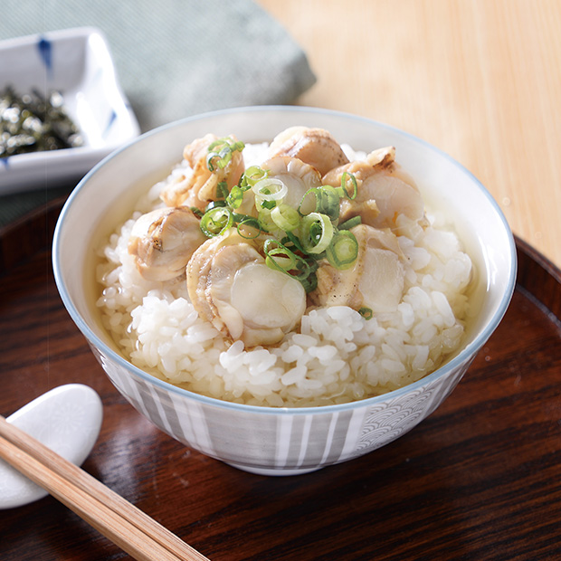小樽贅沢　焼帆立の生茶漬
