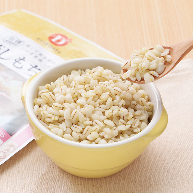 有機原料使用 蒸しもち麦　10個セット