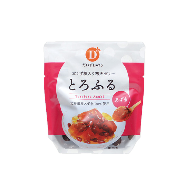 【セール】寒天ゼリーとろふる　あずき　12個セット