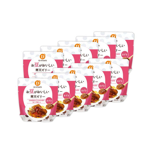 お豆がおいしい寒天ゼリー あずき 12個ｾｯﾄ