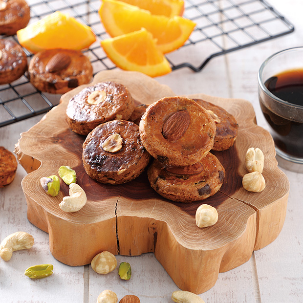 木の実と果実のクッキー