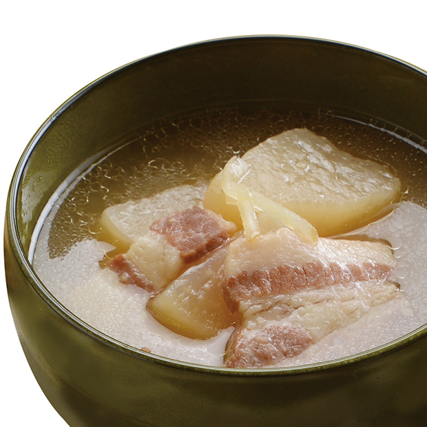 にしきや　豚バラ大根の生姜スープ